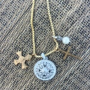 Gold and Silver Women’s Pendant Necklace charms cross jewelry beautiful unique